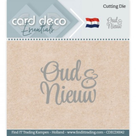 CDECD0042 Snij- en embosmal - Oud en Nieuw - Card Deco
