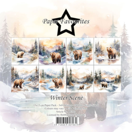 PF513 Paper Favourites 15x15 cm Winter Scene