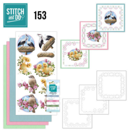 Stitch and Do 153- set voor 3 borduurkaarten