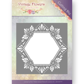 JAD10031 Snij- en embosmal - Vintage Flowers - Jenine's Art