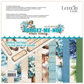 LemonCraft - Dear Diary - Forget-me-Not - Elements Paper Pad 20.3x20.3 cm - LEM-DD-FORGET-03