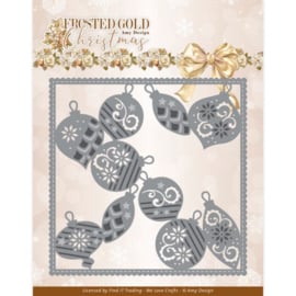 ADD10319 Dies - Amy Design - Frosted Gold Christmas - Frosted Gold Frame