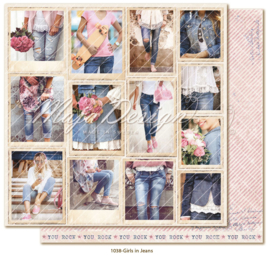 1038 Scrappapier dubbelzijdig - Denim en Girls - Maja Design