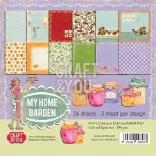 Paperpad 15,2 x 15,2 cm - My home garden - Craft & You