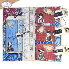 2142  Elizabeth Craft Design - Planner Essentials - Favorite Humans - Die - Large Envelope Pocket