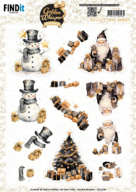 CD12288 3D Cutting Sheet - Berries Beauties - Golden Whisper - Santa