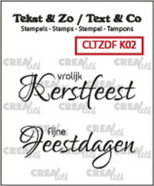 CLTZDFK02 Clearstempel - Kerst - Crealies