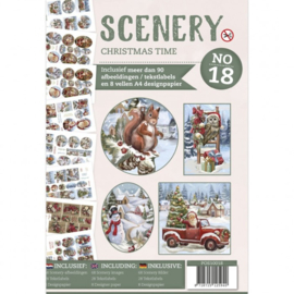 POS10018 Push Out book Scenery 18 - Christmas Time
