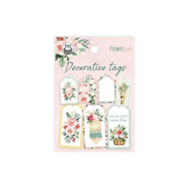 Piatek13 - Tag set Flowerish 03 7St P13-FLO-23