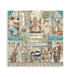 SBBL188 - Stamperia scrapbookingblok groot 30,5x30,5 cm – Symphony - PAKKETPOST!!