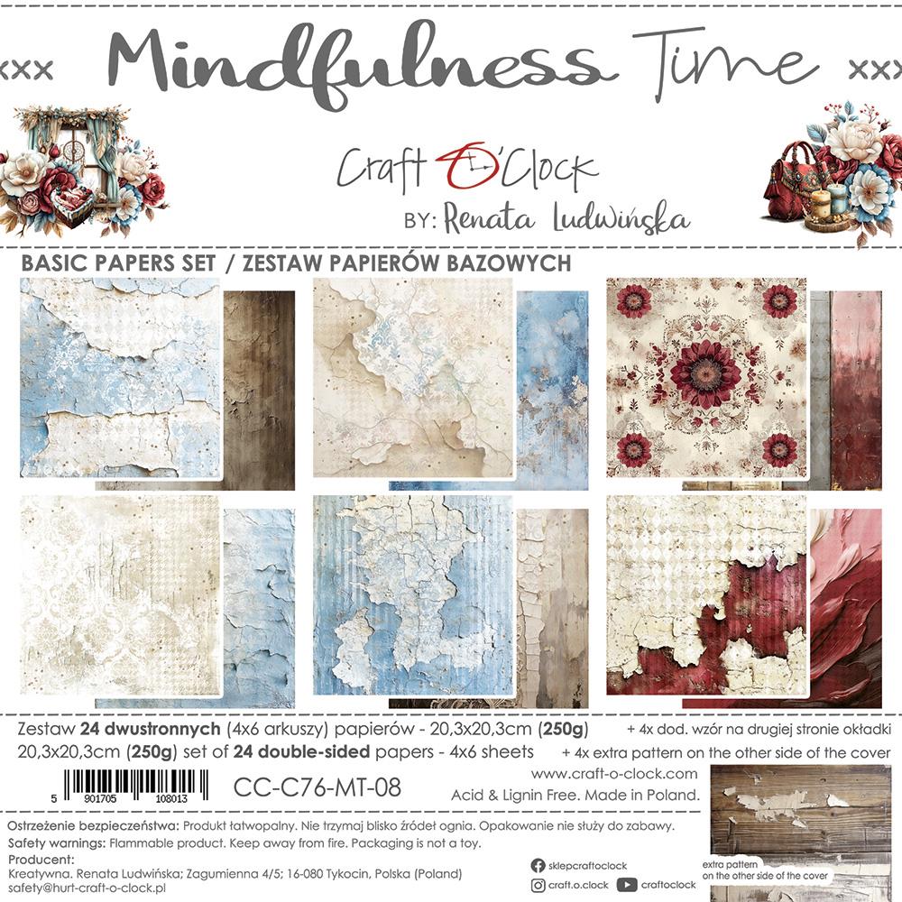 CC-C76-MT-08 Craft O' Clock - Mindfulness Time - Paper Set 20,3x20,3cm