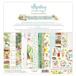 Paperpad 30.5x30.5cm - Beauty in Bloom - Mintay * PAKKETPOST *