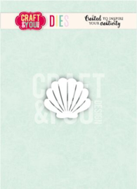 CW420 Craft & You Design - Fun by the Sea - Cutting Dies - Shell