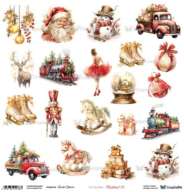 Scrap And Me - Rustic Christmas - Cutting Sheet 30.5 x 30.5 cm - Christmas 23 - PAKKETPOST!!!