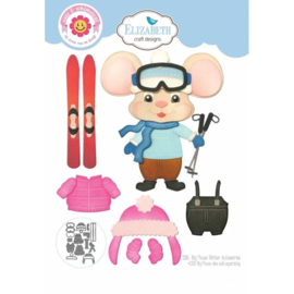 2285 Elizabeth Craft Design - Cute & Whimsical - Living it Up - Dies - Big Mouse Winter Accessories
