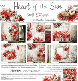 CC-C74-HOS-00 Paper Pack 30x30 cm Heart of the Sun - PAKKETPOST!!
