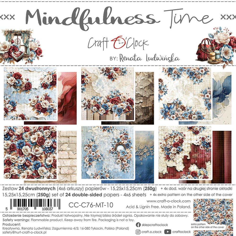 CC-C76-MT-10 Craft O' Clock - Mindfulness Time - Paper Set 15x15cm
