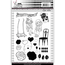 YCCS10047 Clearstempel - Pretty Pierrot 2 - Yvonne Creations