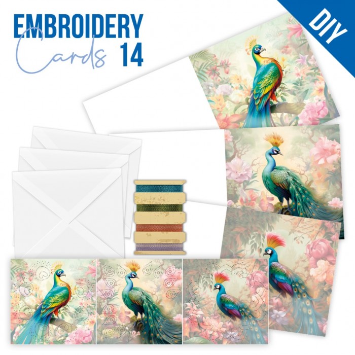 STDOPP014 Stitch and Do Cards 14 - Berries Beauties - Peacock