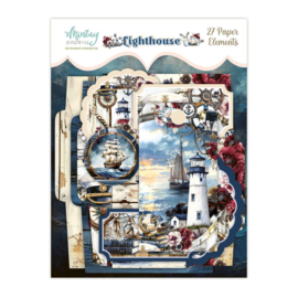 Mintay - Lighthouse - 6x12 Inch Paper Stickers - 27 Paper Elements