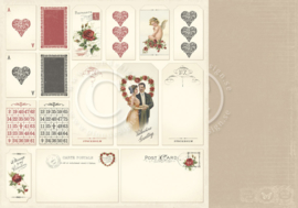 PD6812 Scrappapier dubbelzijdig - To My Valentine - Pion Design