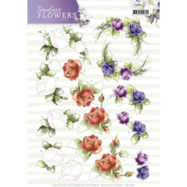 CD11082 Knipvel A4 - Timeless Flowers - Marieke Design