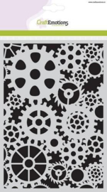 185070/1102 CraftEmotions Mask stencil tandwielen A5