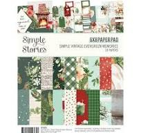 Simple Vintage Evergreen Memories 6x8 Inch Pad (27823)