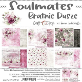 Craft O' Clock - Soulmates - Paper Collection Set - 20.3 x 20.3 cm