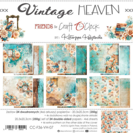 CC-F36-VH-07 Craft O Clock Paper Pack 20x20 cm Vintage Heaven