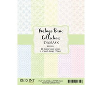 RPP053  Paperpad Reprint 6x6 Inch - Damask