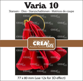 Crealies Varia 10 3D Kerstbal CLVARIA10 77x80mm(use12xfor3Deffect)