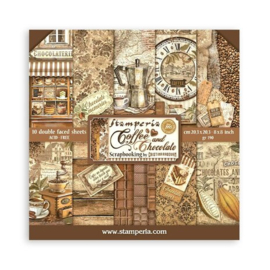Coffee and Chocolate 8x8 Inch Paper Pack (SBBS93)