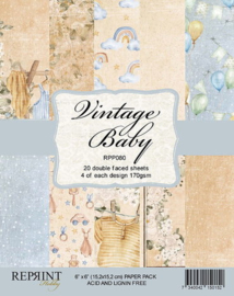 Reprint - Vintage Baby - 6x6 Inch Paper Pack (RPP080)
