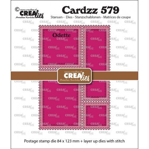 Crealies - Cardzz - Postzegelframe rechthoekig Odette - CLCZ579