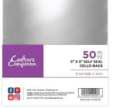 Self Seal Cello Bags 5x5 Inch (50pcs) (CC-CELB-5X5)