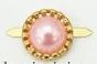 Parelbrad 12mm - Goud/Licht Rose - per stuk