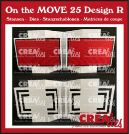 CLMOVE25 Crealies On the MOVE Design R vierkanten CLMOVE25 10x13,5cm