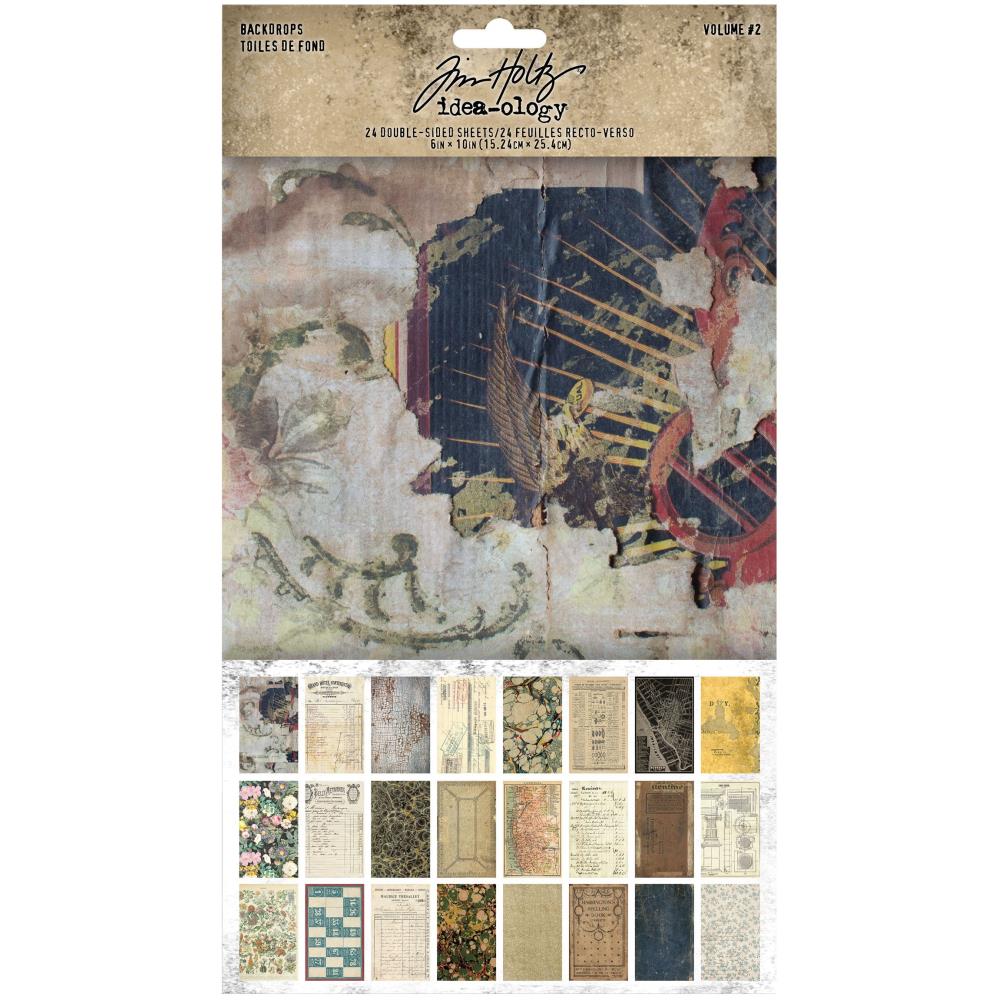 TH94118 Idea-Ology Backdrops Double-Sided Cardstock 6"X10" 24/Pkg
