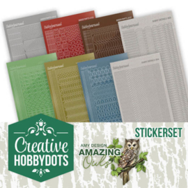CHSTS006 Stickers bij Creative Hobbydots - Amazing Owls - Amy Design
