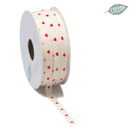 5481.2508 Lint rode hartjes - 8mm  - per meter
