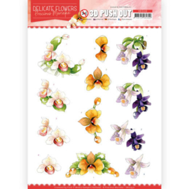 SB10450 Stansvel 3D A4 - Delicate Flowers - Marieke Design