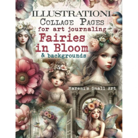 Maremi's Small Art - Illustiationi Collage Pages for Art Journaling - Fairies in Bloom
