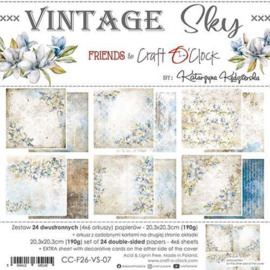 Craft O' Clock - Vintage Sky - Paperpad 20.3 x 20.3 cm