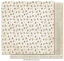 1307 Scrappapier dubbelzijdig - Woodland Christmas  - Maja Design - Pakketpost