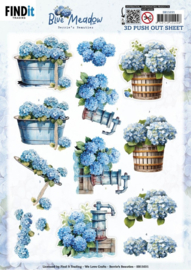 SB11031 3D Pushout Sheet - Berries Beauties - Blue Meadow - Water Pump