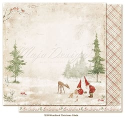 1299 Scrappapier dubbelzijdig - Woodland Christmas  - Maja Design - Pakketpost