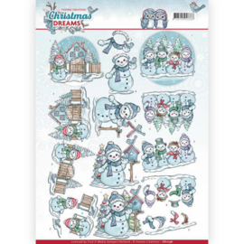 CD11136 Knipvel A4 - Christmas Dreams - Yvonne Creations