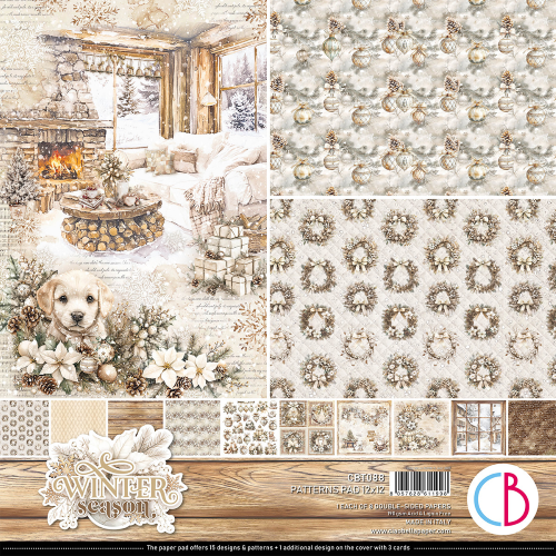 Winter Season 12x12 Inch Patterns Pad (8pcs) (CBT088) - PAKKETPOST!!