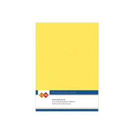 06 Bright Yellow - Linnen Karton A5 - 10 stuks - 240 gram - Card Deco